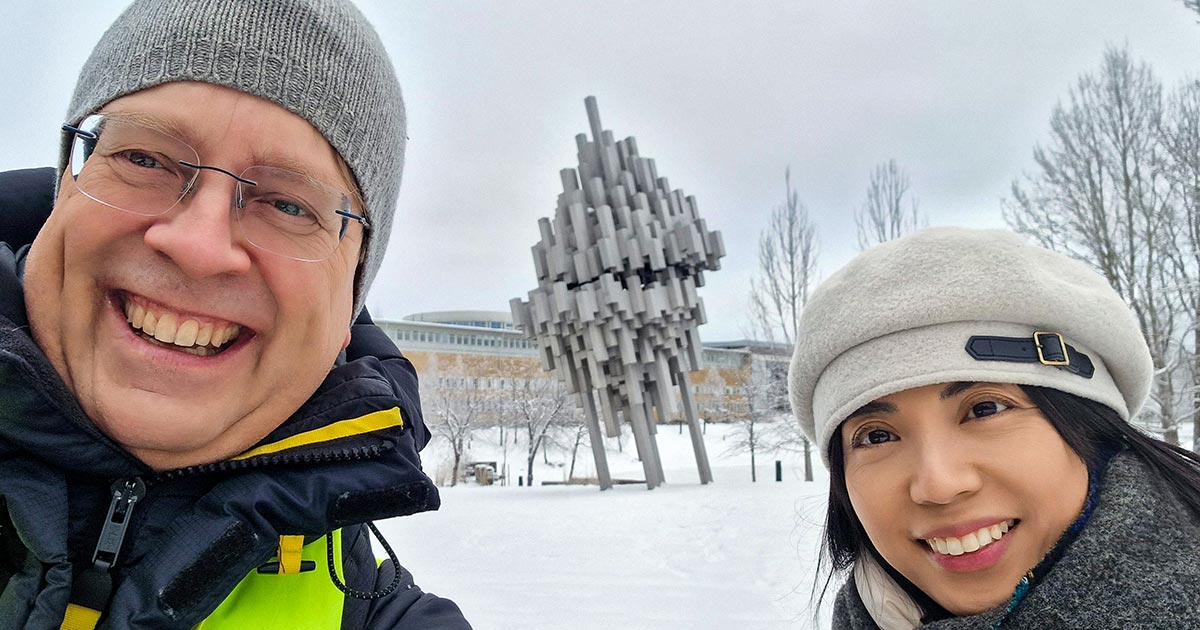 Johan Niklasson och Yukari Hattori